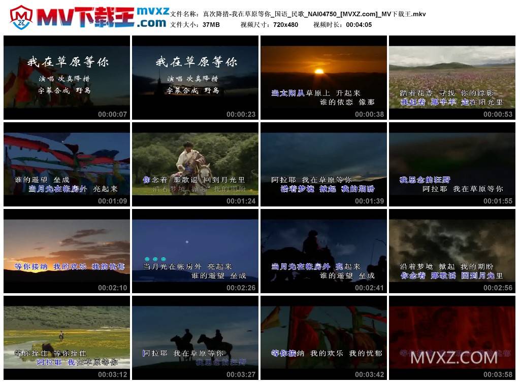 真次降措-我在草原等你_国语_民歌_NAI04750